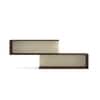DCanape Mingle Engineering Wood Wall Shelf Dark Acacia Light Acacia Finish