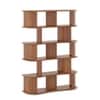 Imola Solid Wood Bookshelf In Amber Walnut Finish
