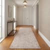 Neulooms Handloom Knotted Reversible Flatweave Runner Rug Wheat or Ivory 2.5x9
