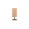 Faulkner Beige Jute table lamp with Square Natural Wood Base