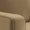 Apollo Sofa Set (Colour : Fawn Velvet, Cushion : Hard, Back Type : High Back, Seater : 3+1+1)