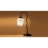 Multicolor Mosaic Glass Zig Zag Curvy Table lamp with Iron Base (EN13)