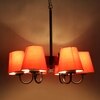Devansh Steel Wall Mounted Lamp With Cotton Off Black Shade