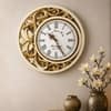 Blue Solid Wood Neel Chandra Wall Clock By DisooFashions