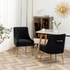 Asul Solid Wood Accent Chair in Black Colour