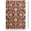 Presto Brown Traditional Hand Tufted Wool Carpet 4X6 Feet