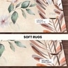 Botanical Print Cotton Rug 4x6 Ft