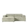 Sophisticated Wood Right Aligned 2-Seater With Upholstery Non Storage Sofa In White Colour