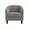 Daviana Boucle Fabric Lounge Chair in Grey Colour