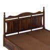 Lavento Sheesham Wood Queen Size Bed With Hydraulic Storage In Provincial Teak Finish