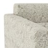 Lewis 1 Seater Fabric Sofa In Monochrome Paisley Colour