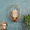 Eliante Antique Gold Wood Wall Light Decorative Light In Antique Gold Colour