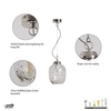 Zara Water Drop Transparent Glass Pendant Light