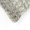 Cable Knit Dark Grey  And Natural Cotton Cushion Cover 18X18 Inches