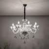 Paris 8 Arm Chrome and Clear Crystal Chandelier