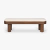 Buda Solid Wood Bench in Light Brown Colour