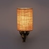 Devansh Metal Electric Wall Light in Antique Gold Colour with Beige Shade Count of 1 Light