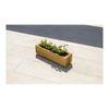 Wooden Slim Herb Planter with Divider Natural 60 cm