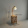 Maurice Beige Jute Floor Lamp with Beige Jute Base