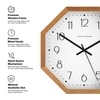 Classic Numerals Old-School Charm Wooden Wall Clock
