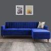 Deeplac Sectional Fabric Sofa - Navy Blue