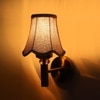Devansh Gold Wall Mounted Lamp With Beige Jute Shade
