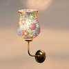 Devansh Metal Electric Wall Light in Gold Colour with Multicolor Shade Count of 1 Light