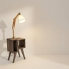 Noel Beige Jute Floor Lamp with Beige Jute Base