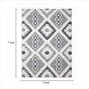 Imperial Knots Ivory Blue Hand Woven Kilim Dhurrie 5x7 Feet