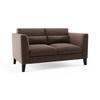 Lewis Sofa Set (Colour : Daschund Brown, Cushion : Hard, Seater : 2+1+1)