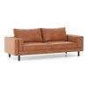 Nolan 3 Seater Leatherette Sofa (Tan)