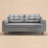 Ease Plus 3 Seater Wooden Sofa in Grey Colour