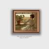 Artistry Brown Beige Colored Summer Evening Canvas Wall Canvas Wall Prints Set of 1 Multicolor Matte