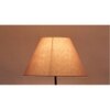 Pet Grey Fabric Floor Lamp with Black Iron Base