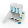Castle Play House Bunk Bed With Slide 6X4 (Manual Box Storage) In White Colour