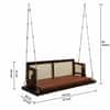 Wooden Swing Reversable In Sheesham Wood With 7ft Length Chain For Hanging