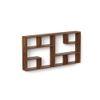 Petree Engineered Wood Wall Mounted Floating Shelf Display Rack Decorative for Livingroom Hall Décor Home Furniture (Brown Maple)