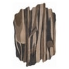 Handmade Wool Shaped Rug Modern Abstract Brown Charcoal 5 x 8 Feet Carpet