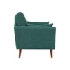 Arihana Boucle Fabric Arm Chair in Green Colour