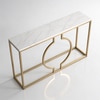Splendour Metal Console Table in Gold Colour
