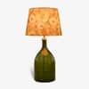 Flora Handicrafted Table Lamp in Green and Printed Colour