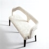 The Cloud Metal Bench in White Finish