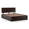 Terence Hydraulic Storage Bed (Solid Wood) (Mahogany Finish, King Bed Size)