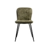 Pine Fabric Dining Chair in Green Colour