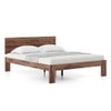 Kuba Solid Wood King Size Bed Without Storage (Teak Finish)