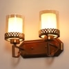Eliante Modern Wall Lights Mild Steel & Glass Material Antique Gold & Champaign Finish