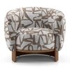 Eclipse Lounge Chair in Abstract Taupe Colour