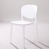 Kepler Brooks Serena Cafeteria Dining Chair in White Colour