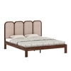 Aaram Solid Wood Queen Size Bed Non Storage in Provincial Teak Finish