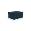 Apollo Sofa (Colour : Indigo Blue, Cushion : Soft, Back Type : Regular, Seating Capacity : Right Aligned 2 Seater + Right Aligned Chaise + Ottoman)